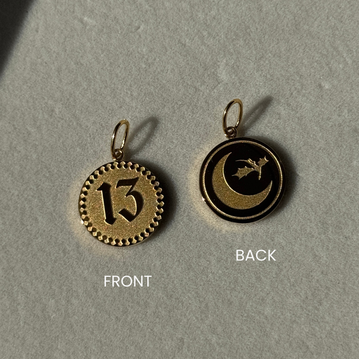 Unlucky Thirteen Coin Charm (HALLOWEEN SPECIAL)