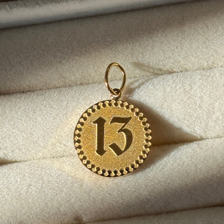 Unlucky Thirteen Coin Charm (HALLOWEEN SPECIAL)