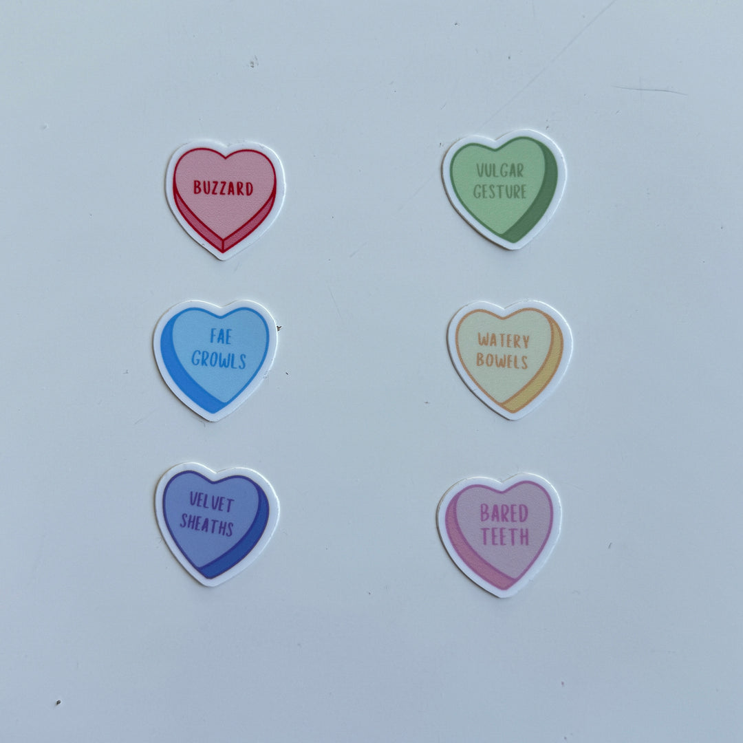 Fae Candy Heart Stickers